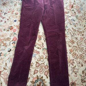 LOFT Women's Dark Purple Skinny 5 pkt Cords